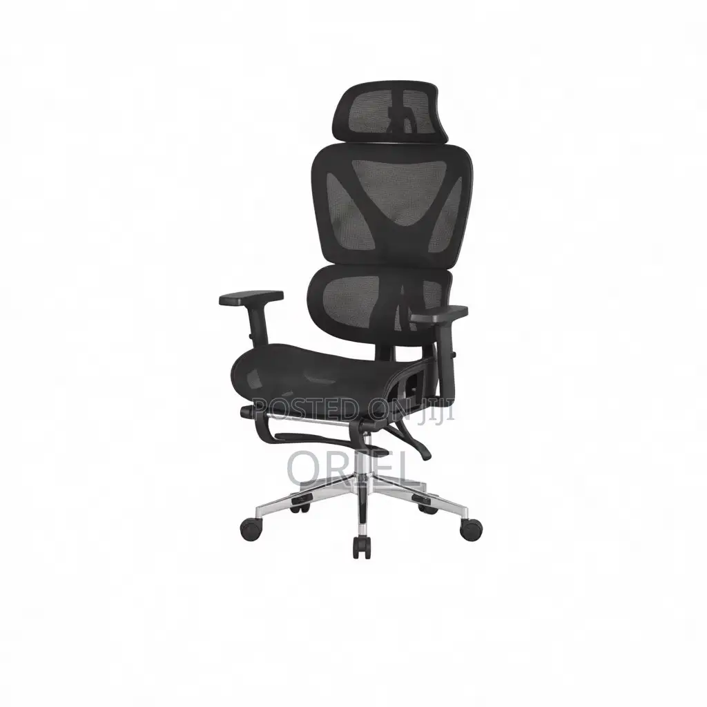 Office Chair : Black Orthopedic Mesh Office Chair