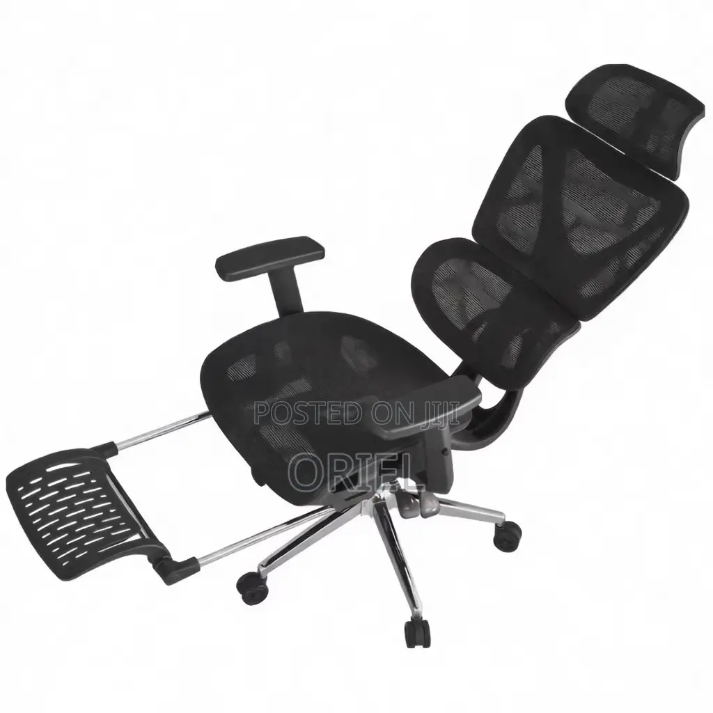 Office Chair : Black Orthopedic Mesh Office Chair