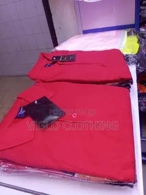 Plain Red Poloshirts in Wholesale and Single Orders