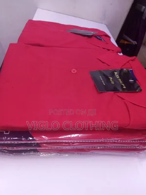 Plain Red Poloshirts in Wholesale and Single Orders