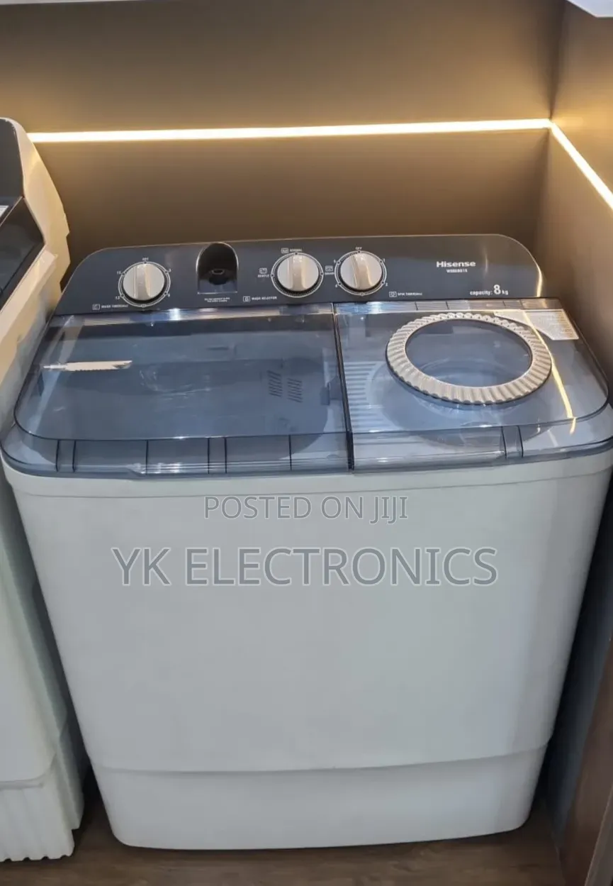 Hisense 8kg Twin Tub Washing Machine-Wsbe801s