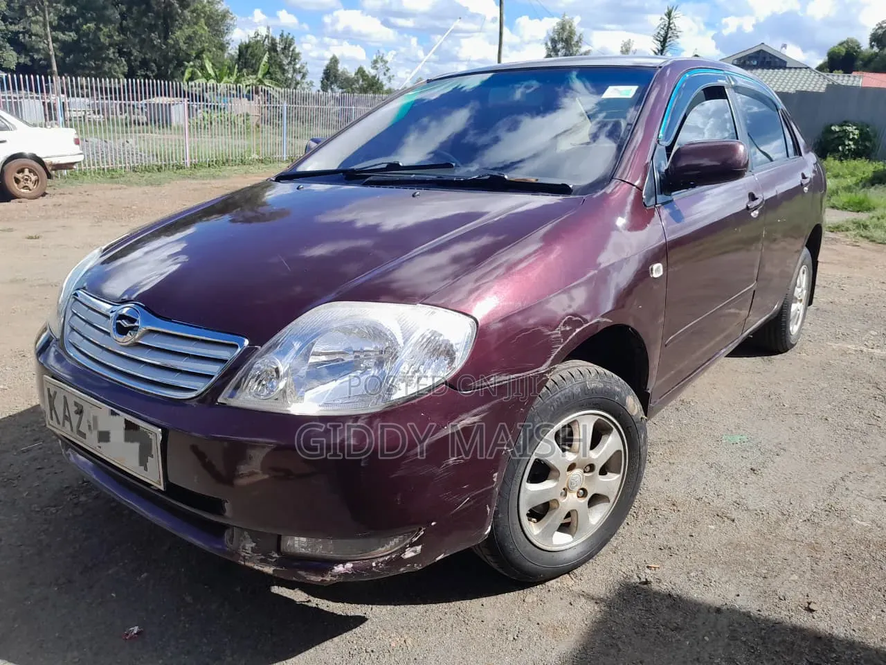 Toyota Corolla 2002 Maroon