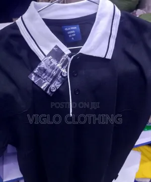 White Body, Collar Black Poloshirts