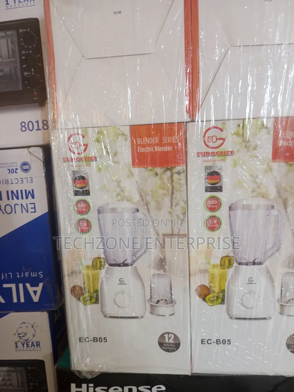 Eurochef 1.8 Liter 
With 4 Speed
3 Pin (With Fuse) Blender Warranty 