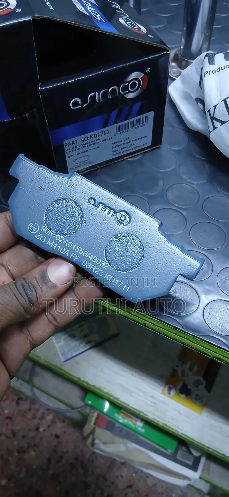 Front Asimco Brakepads Kd1711 for Honda Fit Ballade ,Civic