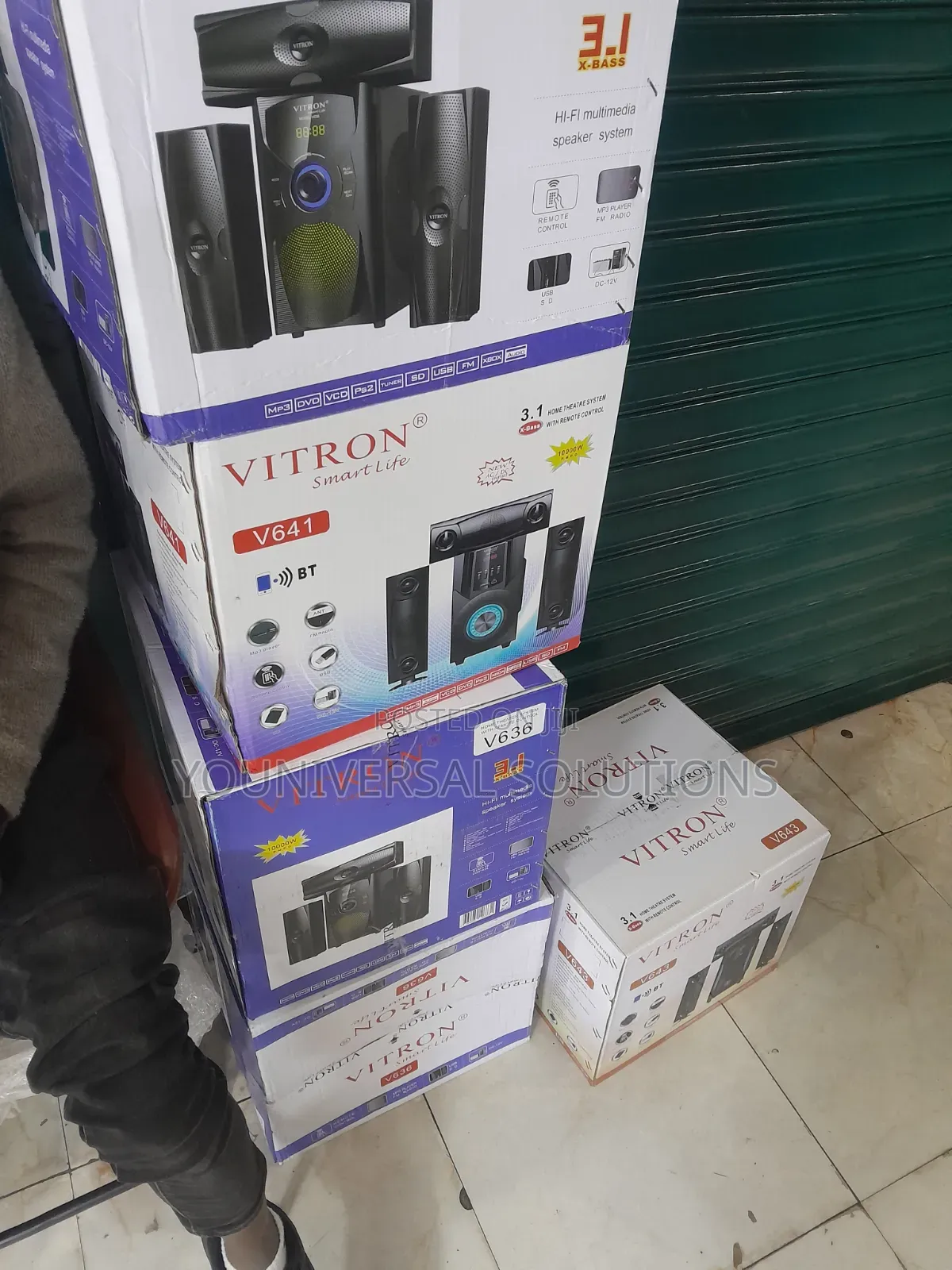 Vitron v-635 3.1ch 10000w Hi-Fi Sub-Woofer Fm/Bt/Sd/USB
