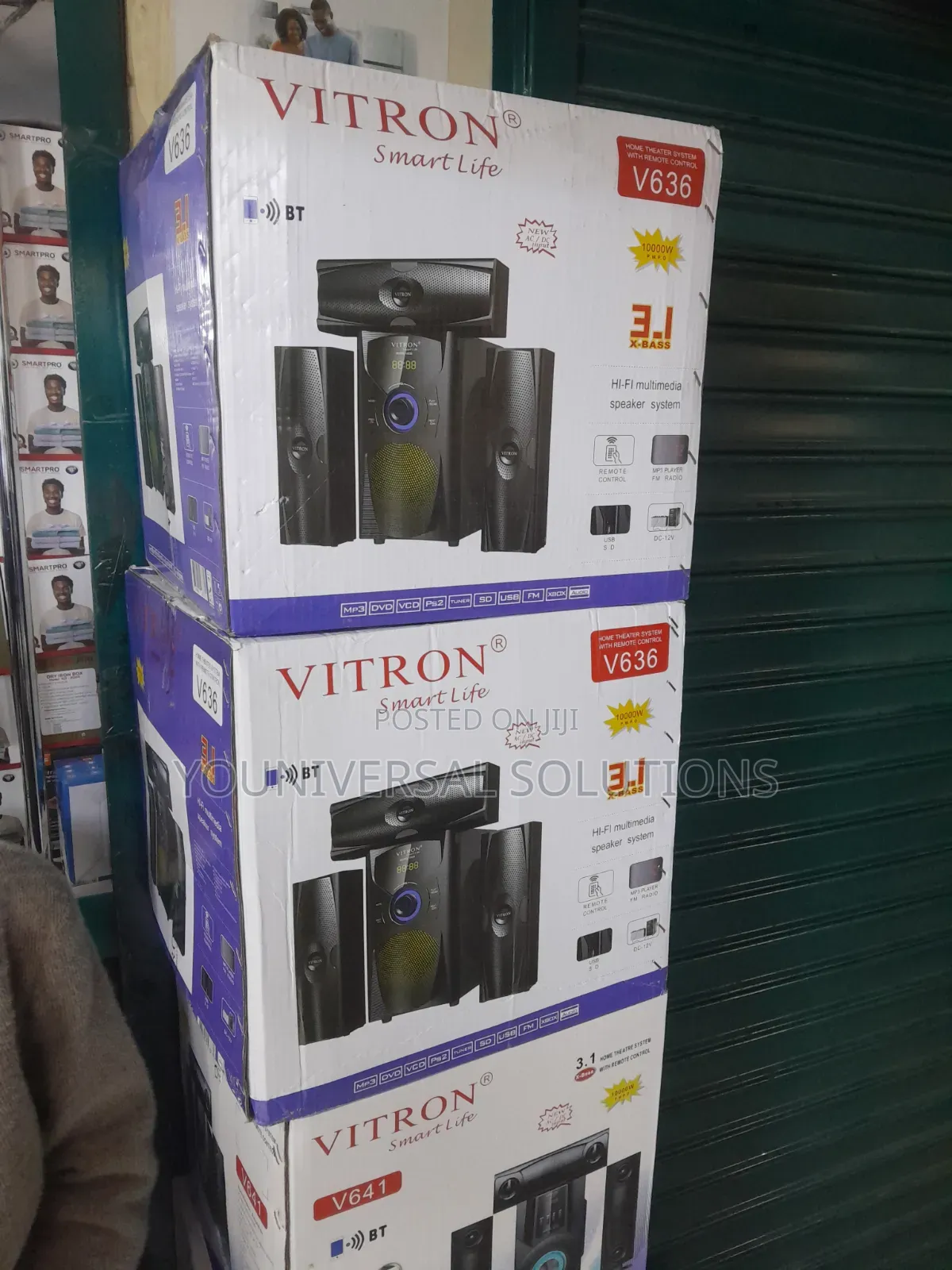 Vitron v-635 3.1ch 10000w Hi-Fi Sub-Woofer Fm/Bt/Sd/USB
