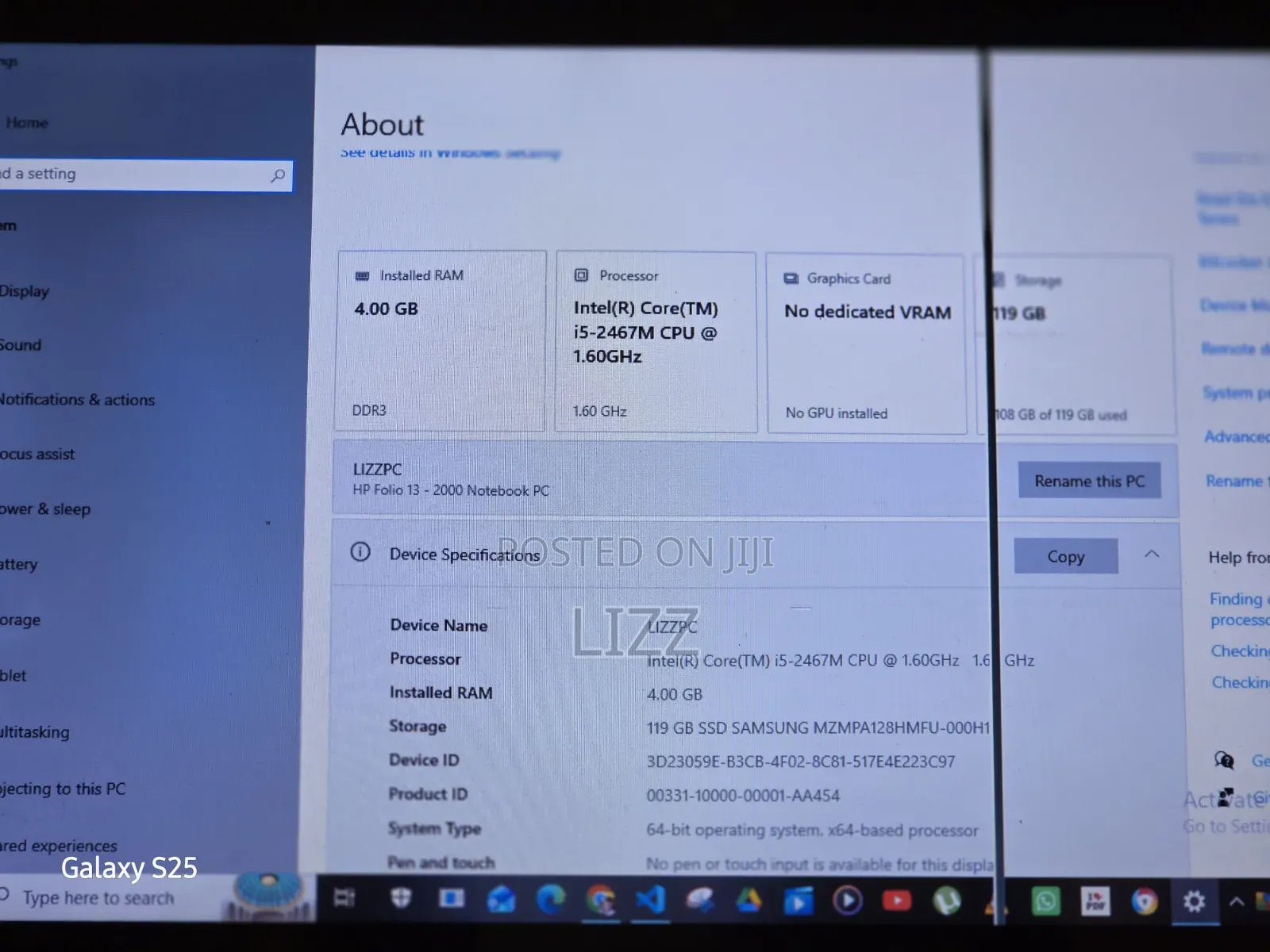 Laptop HP Folio 13 4GB Intel Core i5 SSD 128GB
