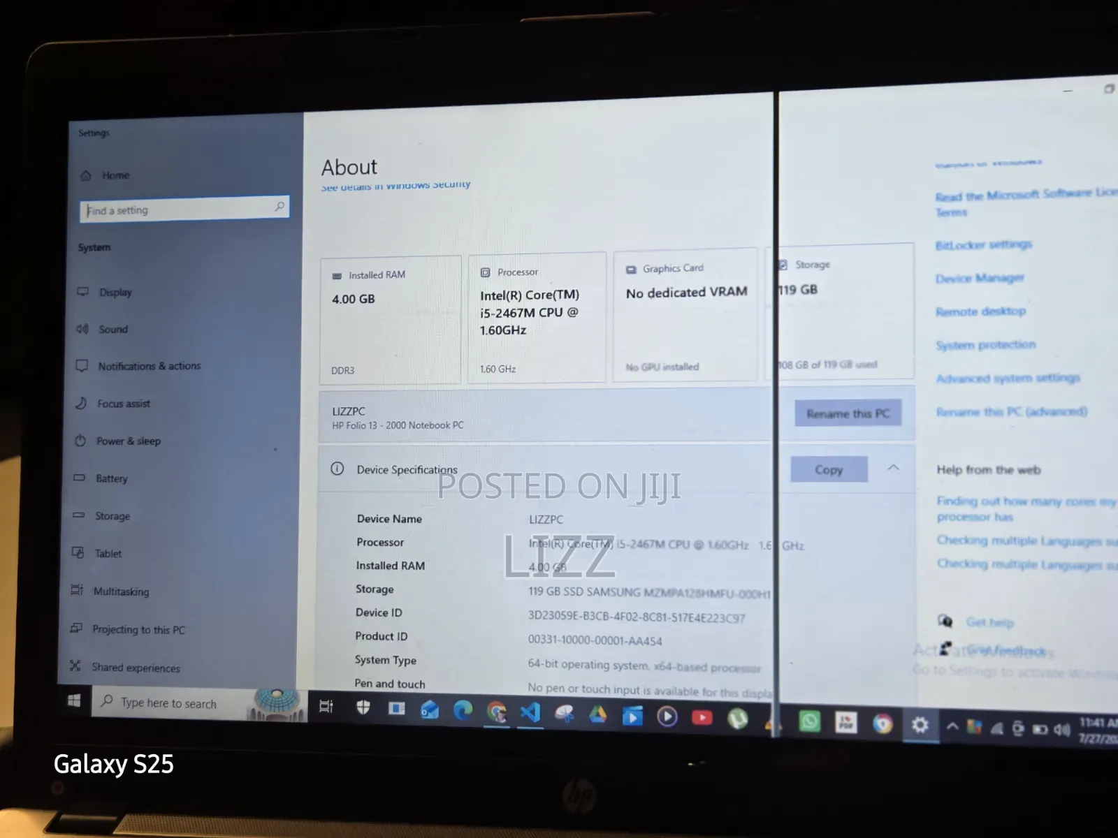 Laptop HP Folio 13 4GB Intel Core i5 SSD 128GB