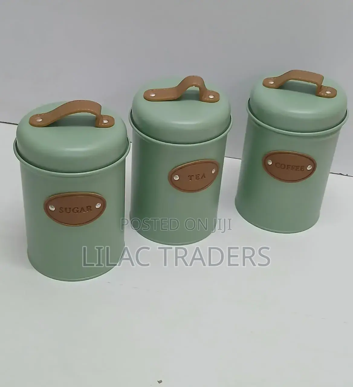 3 PCS Alloyed Metal Canister Pots