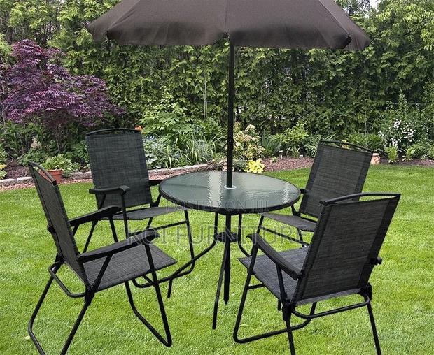 Dining Set; 4 Seater Foldable Outdoor Set