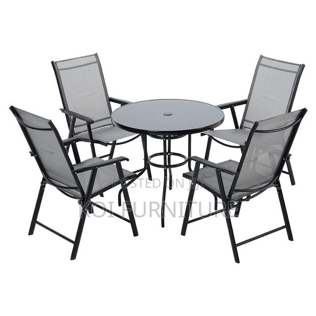 Dining Set; 4 Seater Foldable Outdoor Set - thumbnail 6