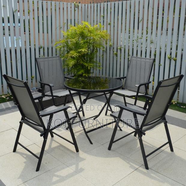 Dining Set; 4 Seater Foldable Outdoor Set - thumbnail 10