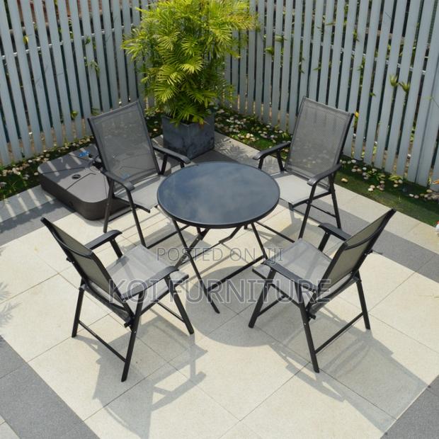 Dining Set; 4 Seater Foldable Outdoor Set - thumbnail 13