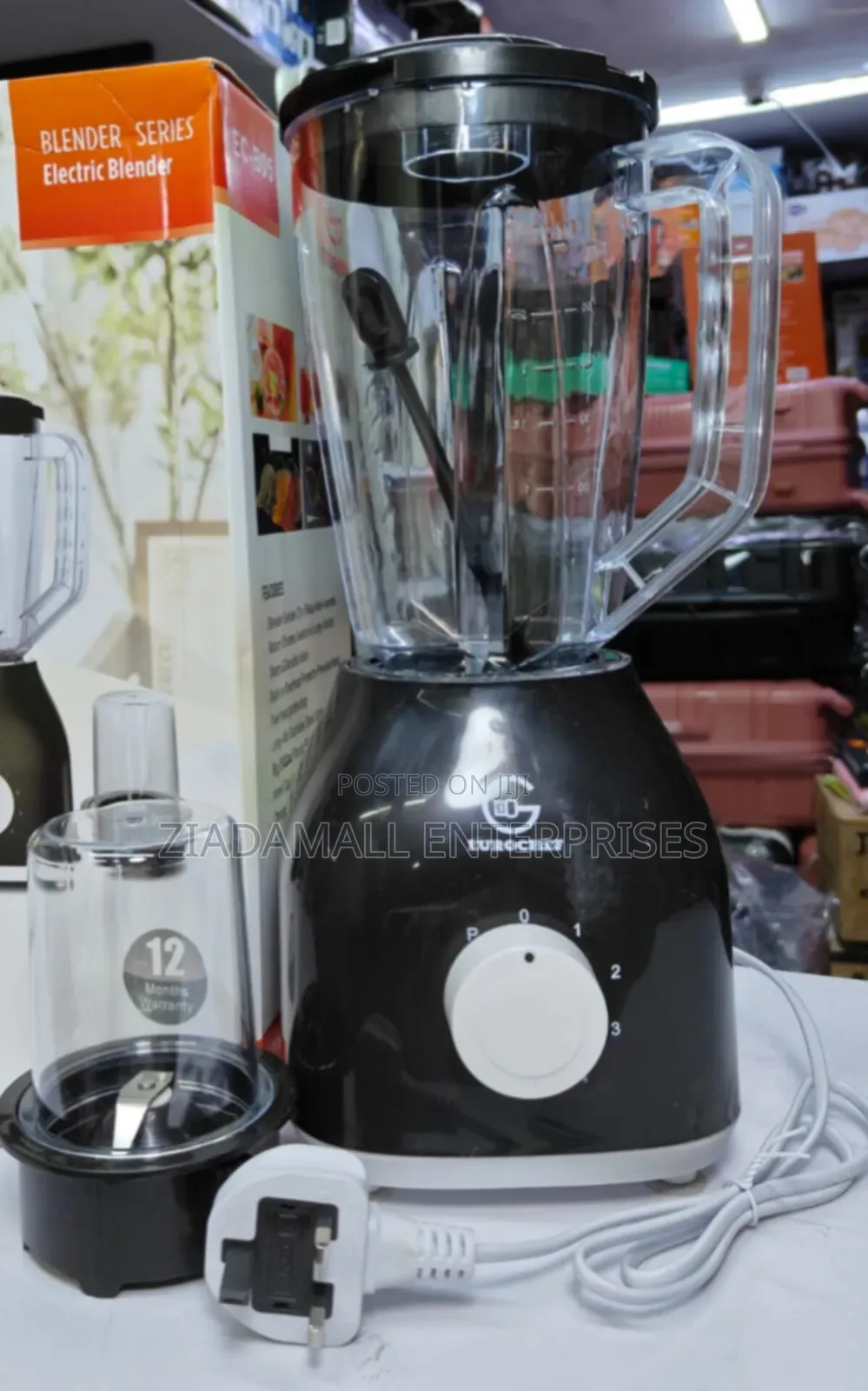Eurochef 2-in-1 Blender Grinder – 1.8L Unbreakable Jug, 4-Speed