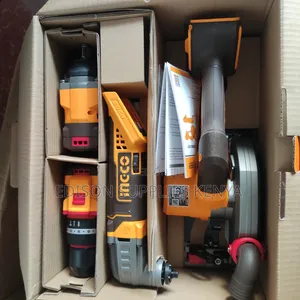 4PCS INGCO Cordless Combo Drill Impact Wrench Circular Saw Multi-Tools