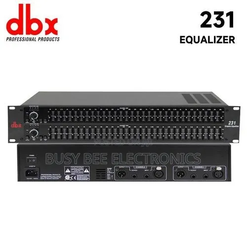 DBX 231 Dual Channel 31-Band Graphic Equalizer- Black