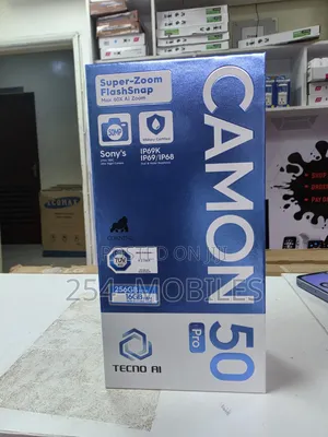 New Tecno Camon 50 Pro 256 GB Black
