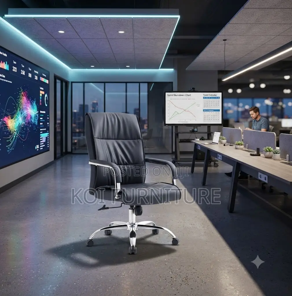 Office Chair; Executive Adjustable Office Leather Chair