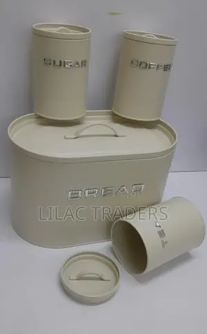 Elegant Bread Bin Storage With Canisters Jars