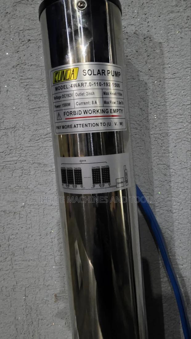 Kunda 110m Head Solar Submersible Pump 1500W With Controller - thumbnail 3