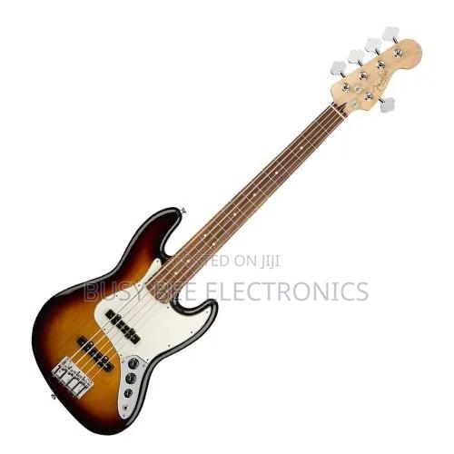 Fender 5-String Electric Jazz Bass Guitar - Brown - main view