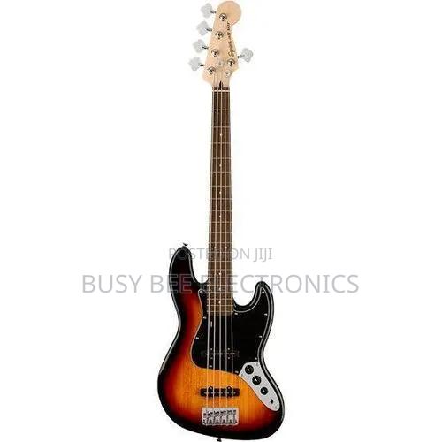 Fender 5-String Electric Jazz Bass Guitar - Brown - thumbnail 2