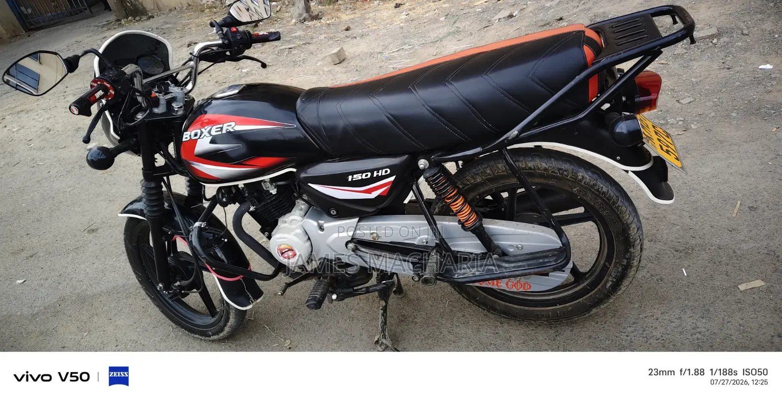 Bajaj Boxer 150 UG 2026 Black