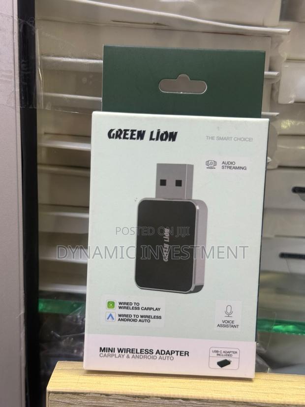 Green Lion Mini Wireless Adapter CarPlay Car Play Android Auto – - main view