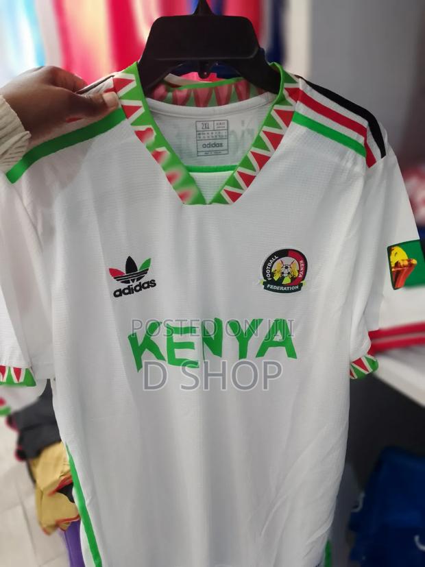 Adidas Harambee Stars Kenyan Jersey White - thumbnail 2
