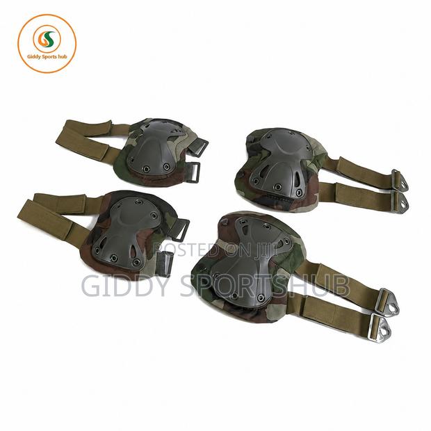4-Piece Camouflage Protective Knee & Elbow Pad Set - main view