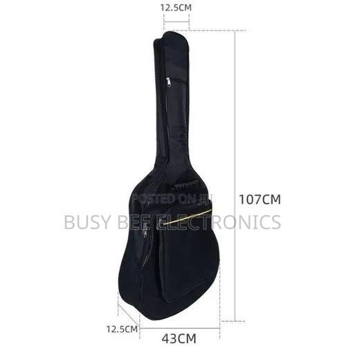 40/41 Inch Guitar Thicken Backpack - Black - thumbnail 3