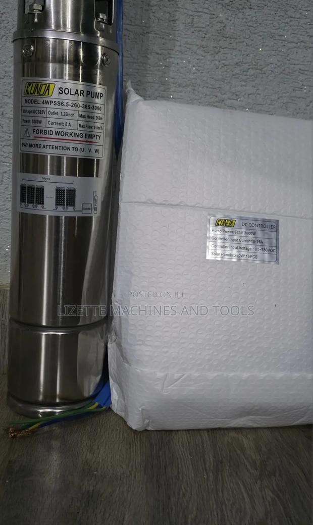 Kunda 260m Head Solar Submersible Pump 3000W With Controller - thumbnail 2