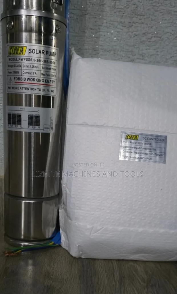 Kunda 260m Head Solar Submersible Pump 3000W With Controller - thumbnail 3