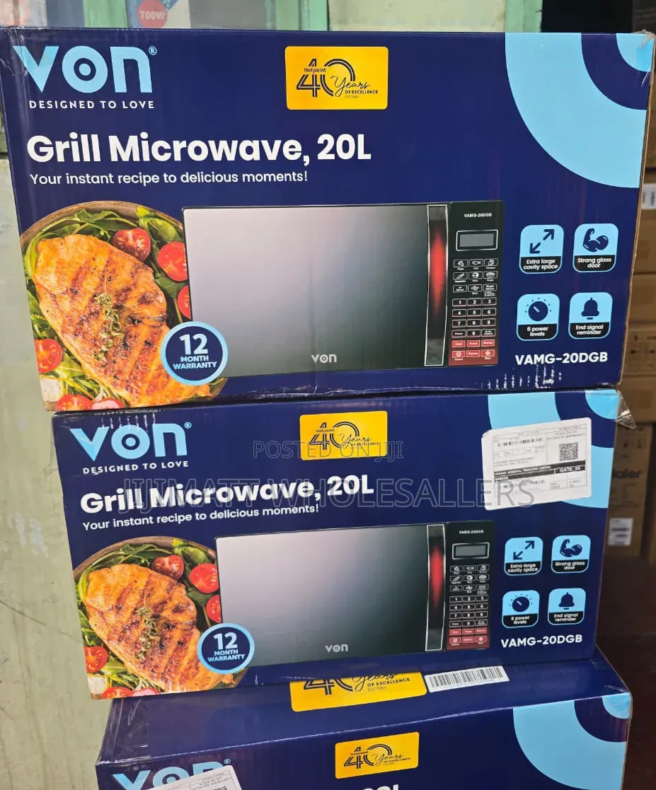Von Microwave 20L Digital Microwave With Grill