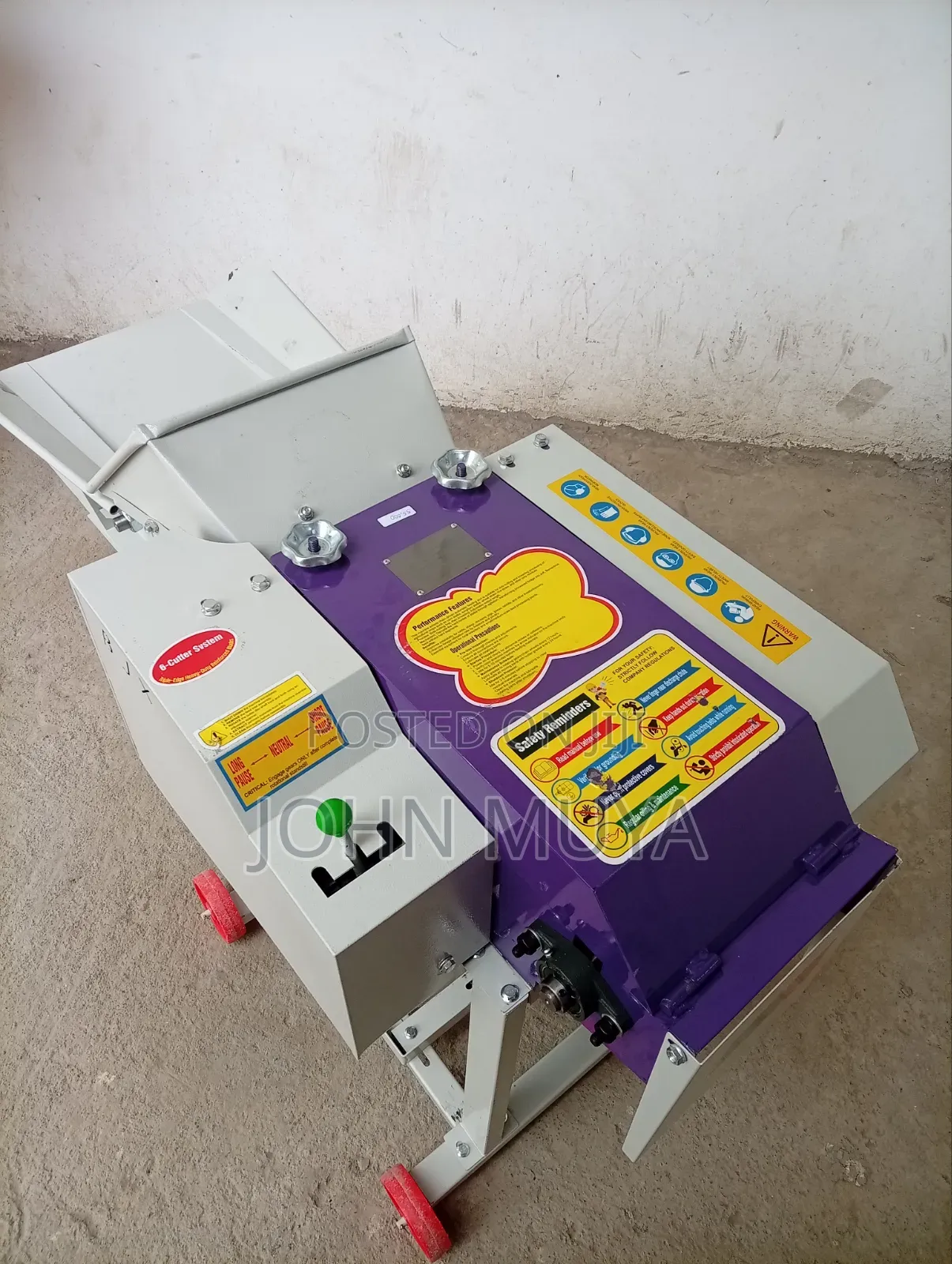 Gasoline/Motor Driven High Speed Chaff Cutter