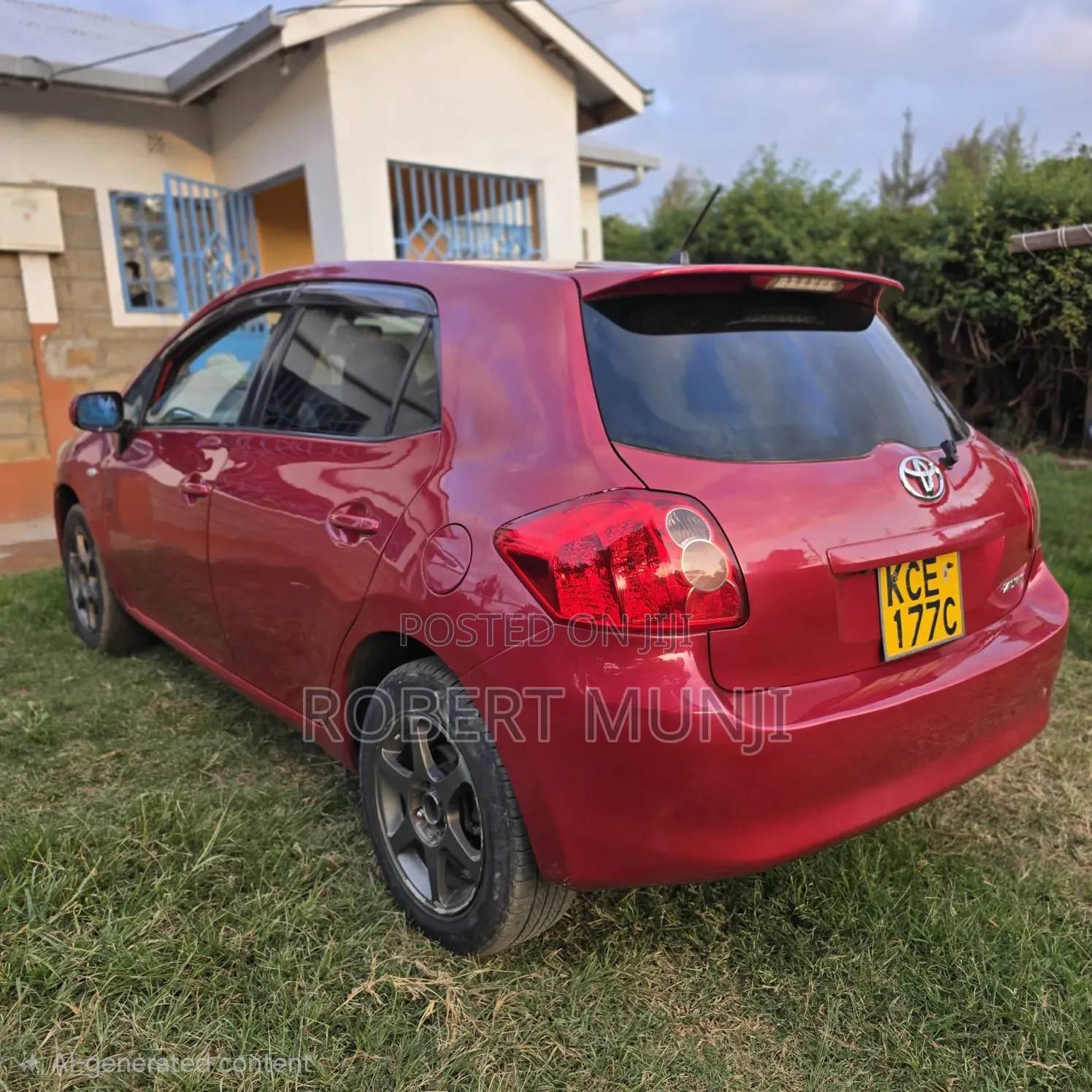 Toyota Auris 2008 Red