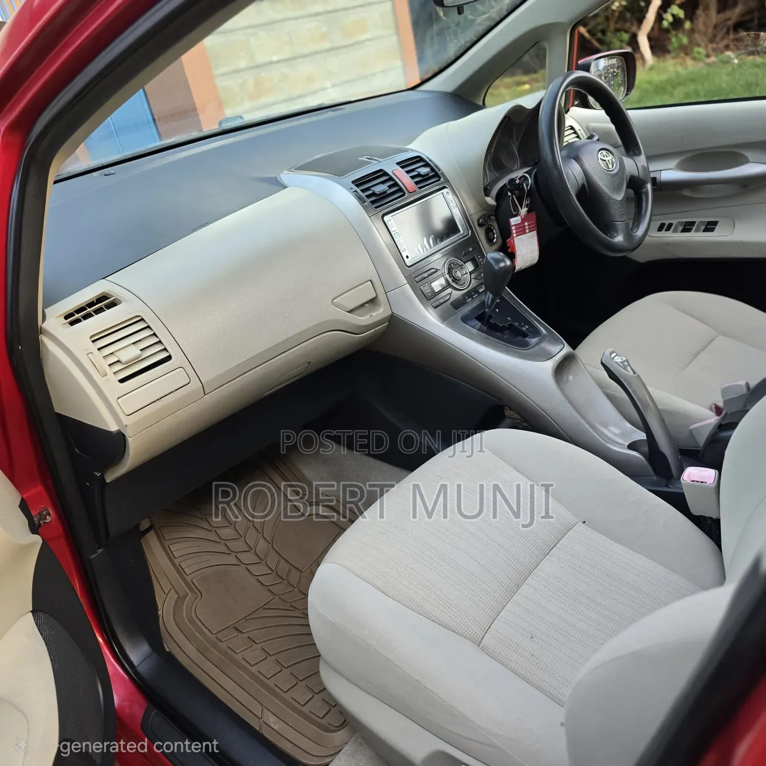 Toyota Auris 2008 Red