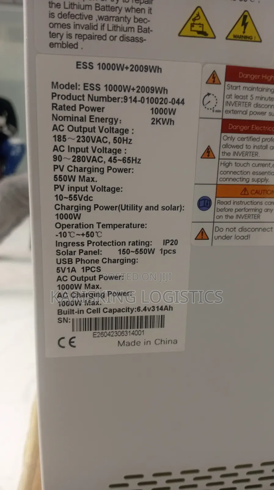 Redsun 2kwh Lithium Batteries Powestation