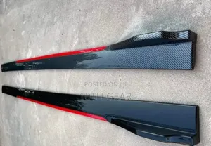Side Skirt Red Black