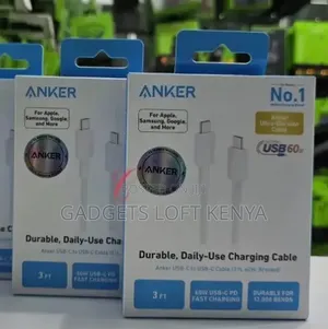 Anker 3ft 60W USB-C to USB-C Braided Cable