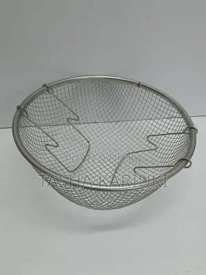 *Stainless Steel Deep Frying Basket