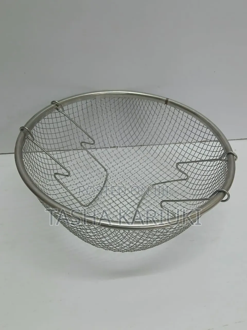*Stainless Steel Deep Frying Basket