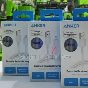 Anker A81h6h21 6ft USB a to USB C Cable