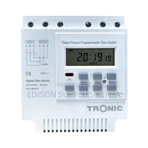 Tronic Digital Timer Switch, Three Phase Digital, Relay Timer Switch - thumbnail 2