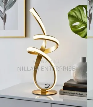 Gold Ribbon LED Table Lamp