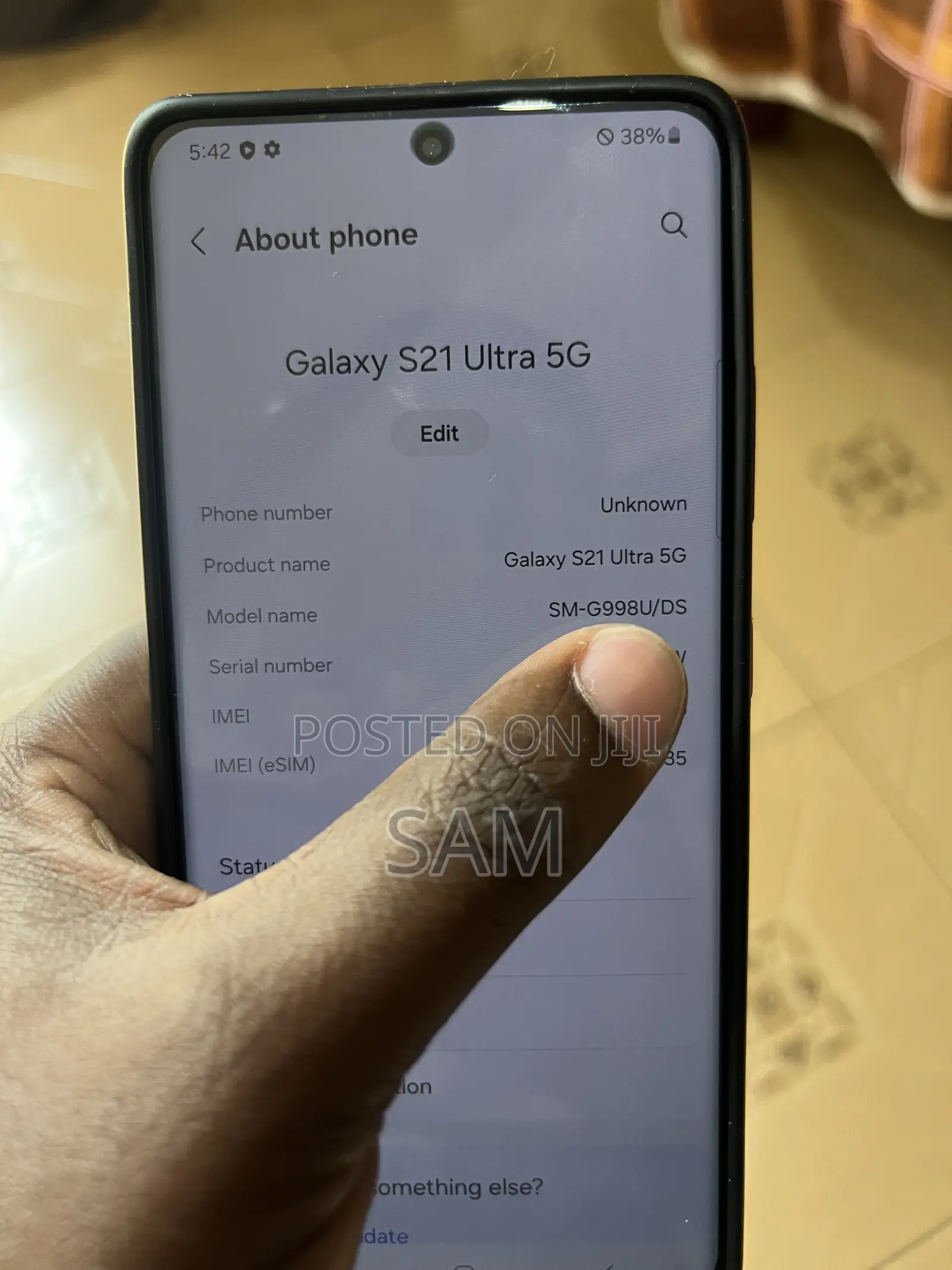 Samsung Galaxy S21 Ultra 5G 128 GB Black