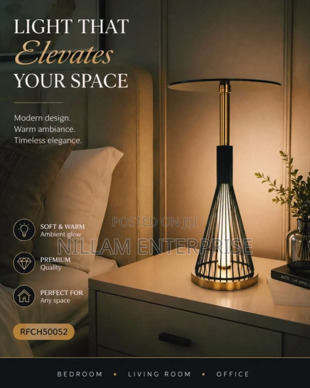 CagedBedside Lamp/Table*