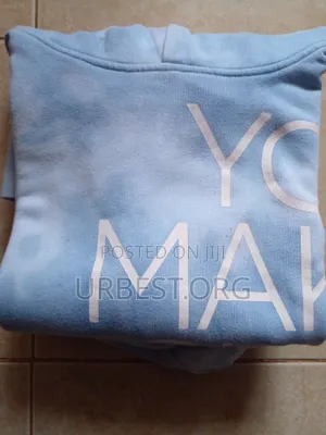 Sky Blue Oversized Hoodie – Unisex Streetwear Sweatshirt | Size M/L