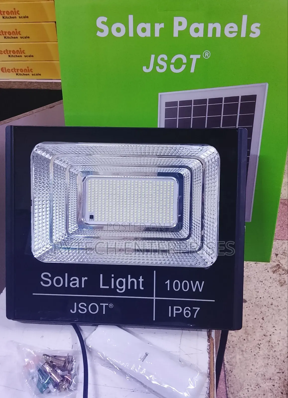 J Sot Solar Floodlight 100watts